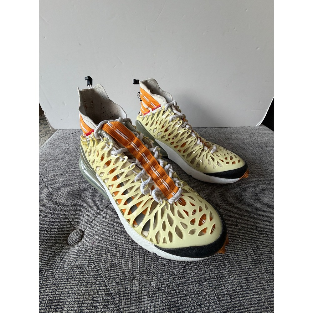 Nike Air Max 270 ISPA Ghost White Amber Rise Sneakers High Top BQ1918-102 Size 7